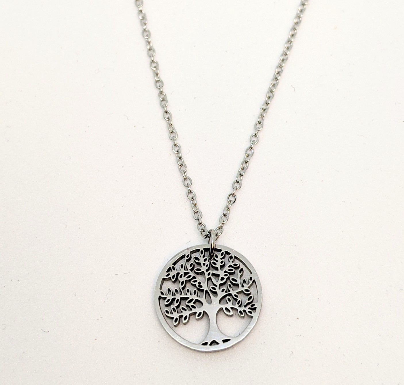 Pendantif pour femme en stainless, arbre de vie