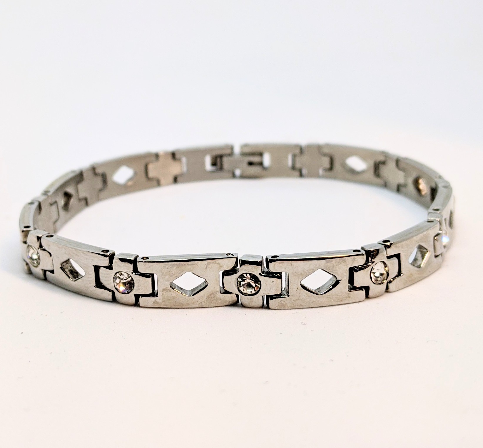Braclelet stainless, pierres