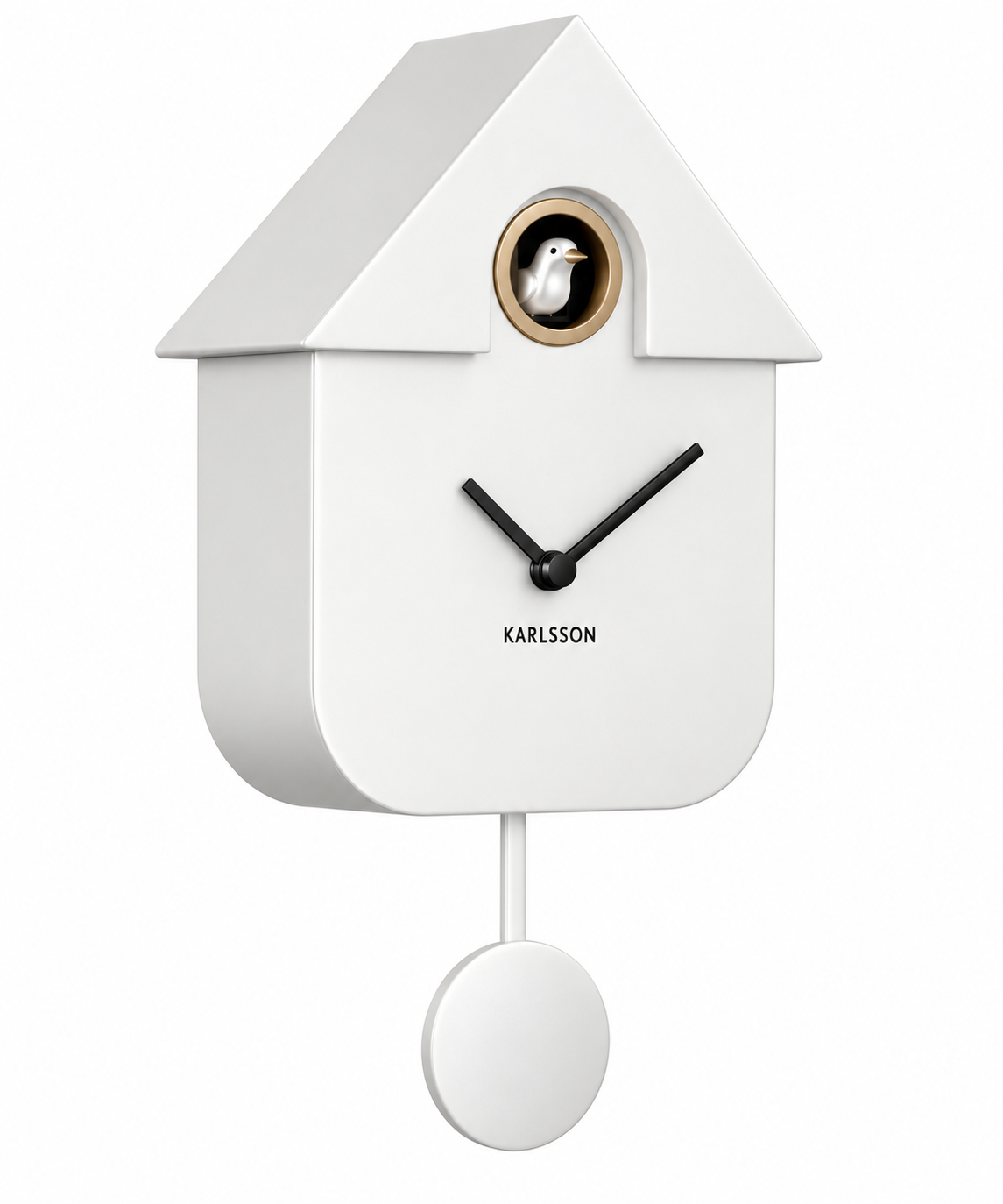 Horloge Cuckoo en métal et ABS, 40 x 9 x 23 cm - CUCKOOWHITE - Cuckoo