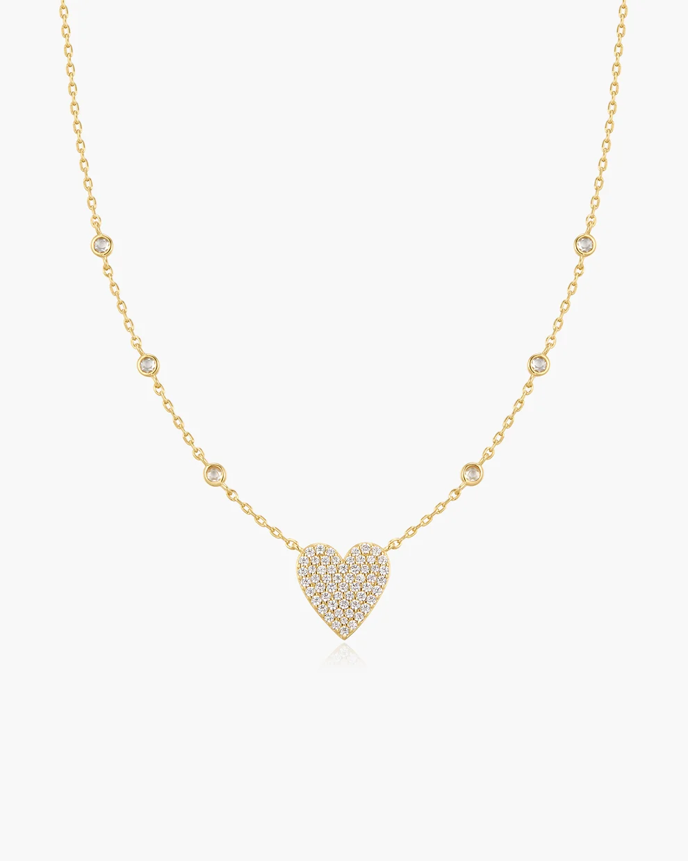 Pendentif pour femme en argent 925, cubic zirconium, coeur - N076-11G - Ania Haie