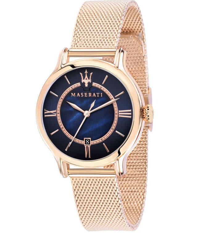 Montre pour femme en stainless, bracelet de mèche, 10ATM - R8853118513 - Maserati