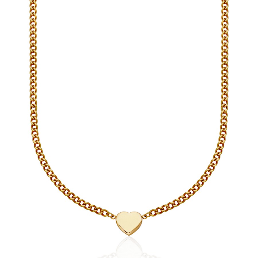 Chaine pour femme en stainless, coeur - T0XF890216 - Steelx