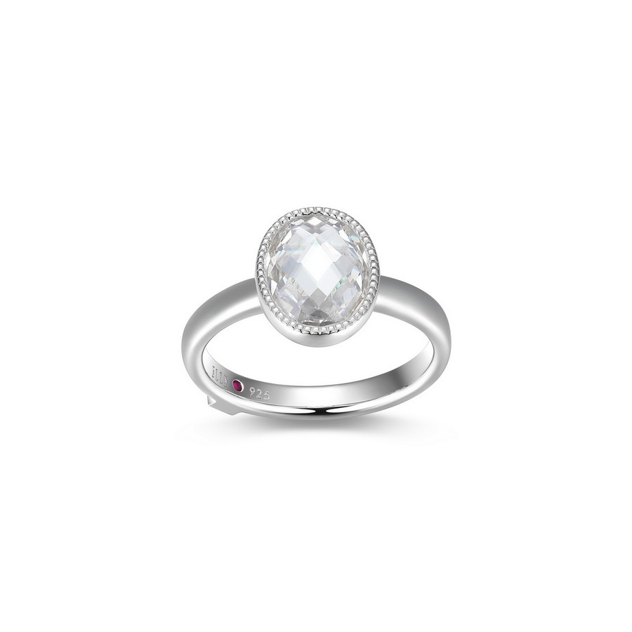 Bague pour femme en argent 925, cubic zirconium - R4LAJV00AC - ELLE