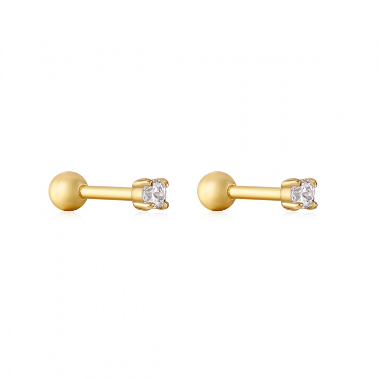 Boucles d'oreilles pour femme en argent 925, zircons