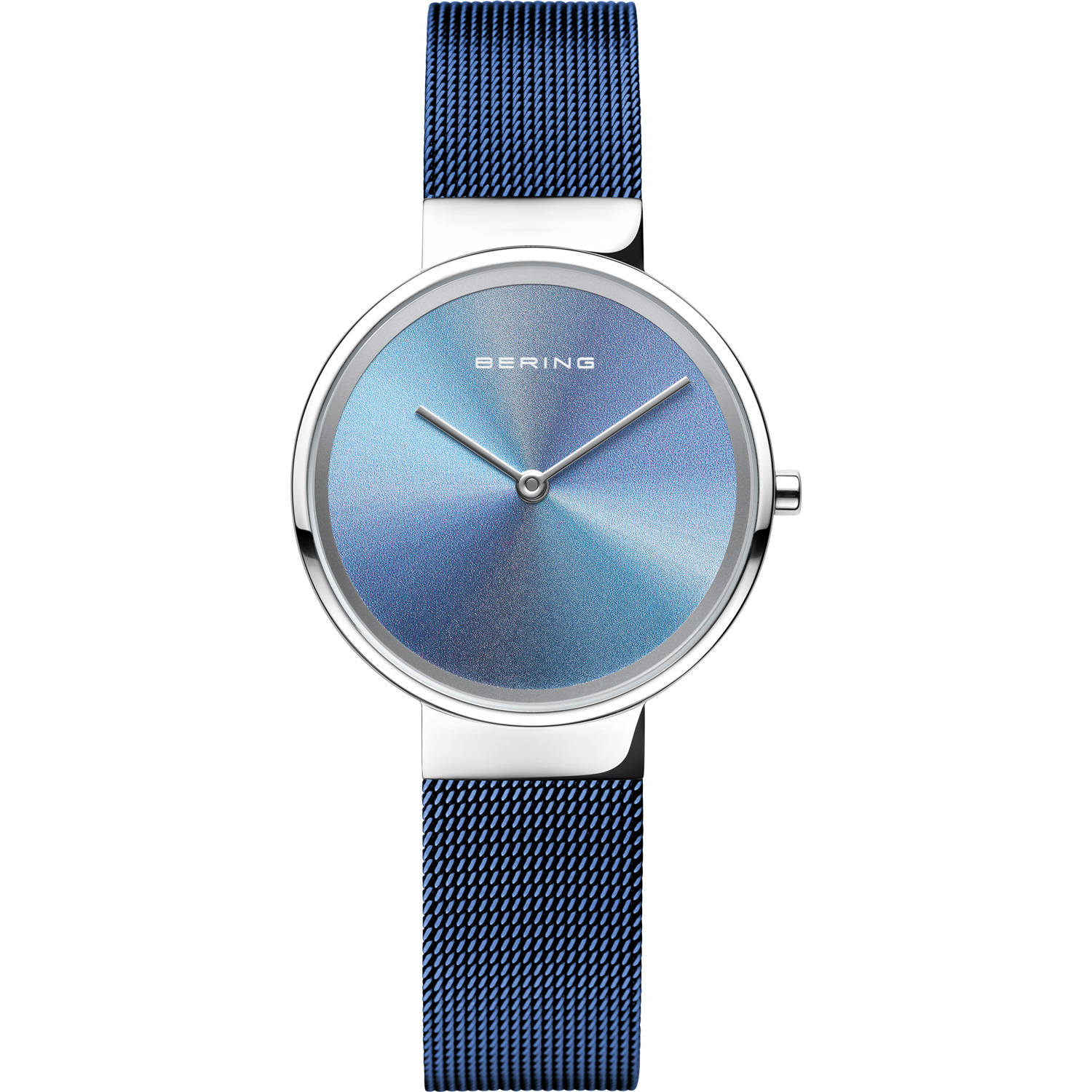 Montre en stainless, bracelet de mèche, verre saphir, 5ATM