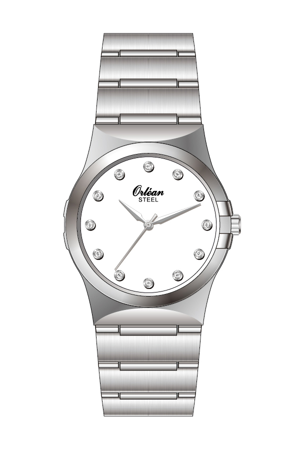 Montre pour femme en stainless, 3ATM - ME3615 - Orléan