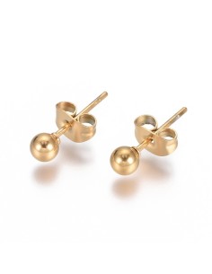 Boucles d'oreilles en or 10k, boules