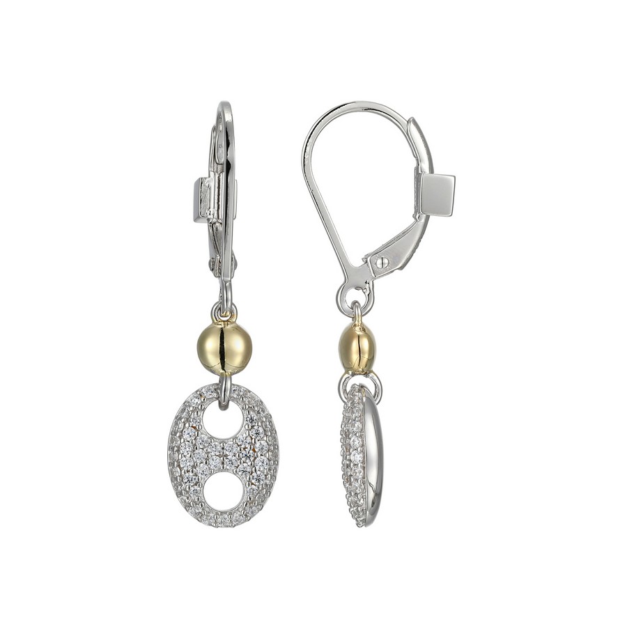 Boucles d'oreilles pour femme en argent 925, cubic zirconium - R2LCQB9703 - ELLE