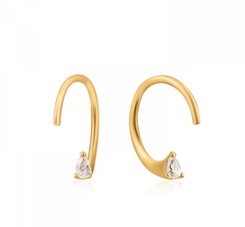 Boucles d'oreilles pour femme en argent 925, 2 pierres