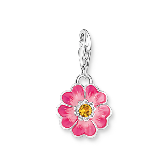 Breloque pour femme en argent 925, cubic zirconium, fleur - 2208-496-7 - Thomas Sabo