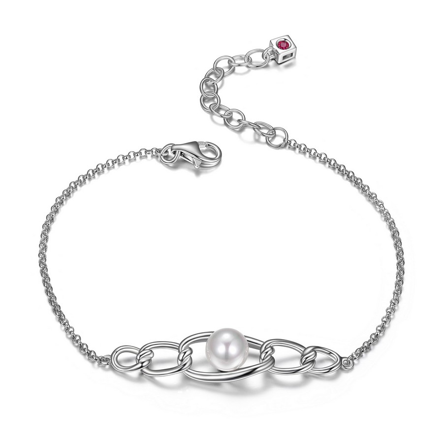 Bracelet argent 925, perle