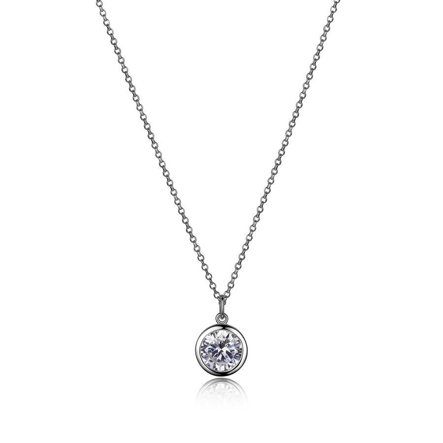 Pendentif argent 925, zircon
