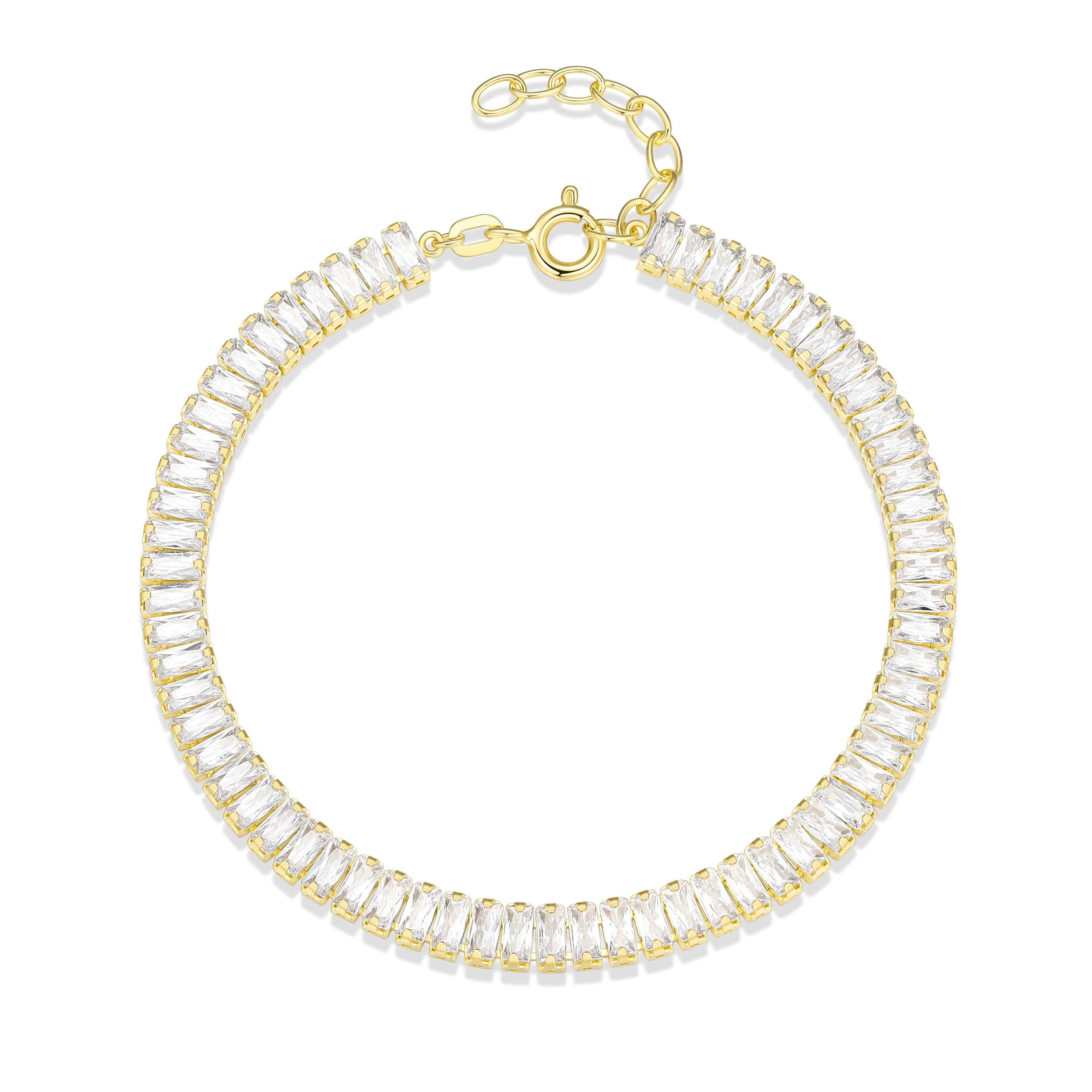 Bracelet pour femme en argent 925, cubic zirconium