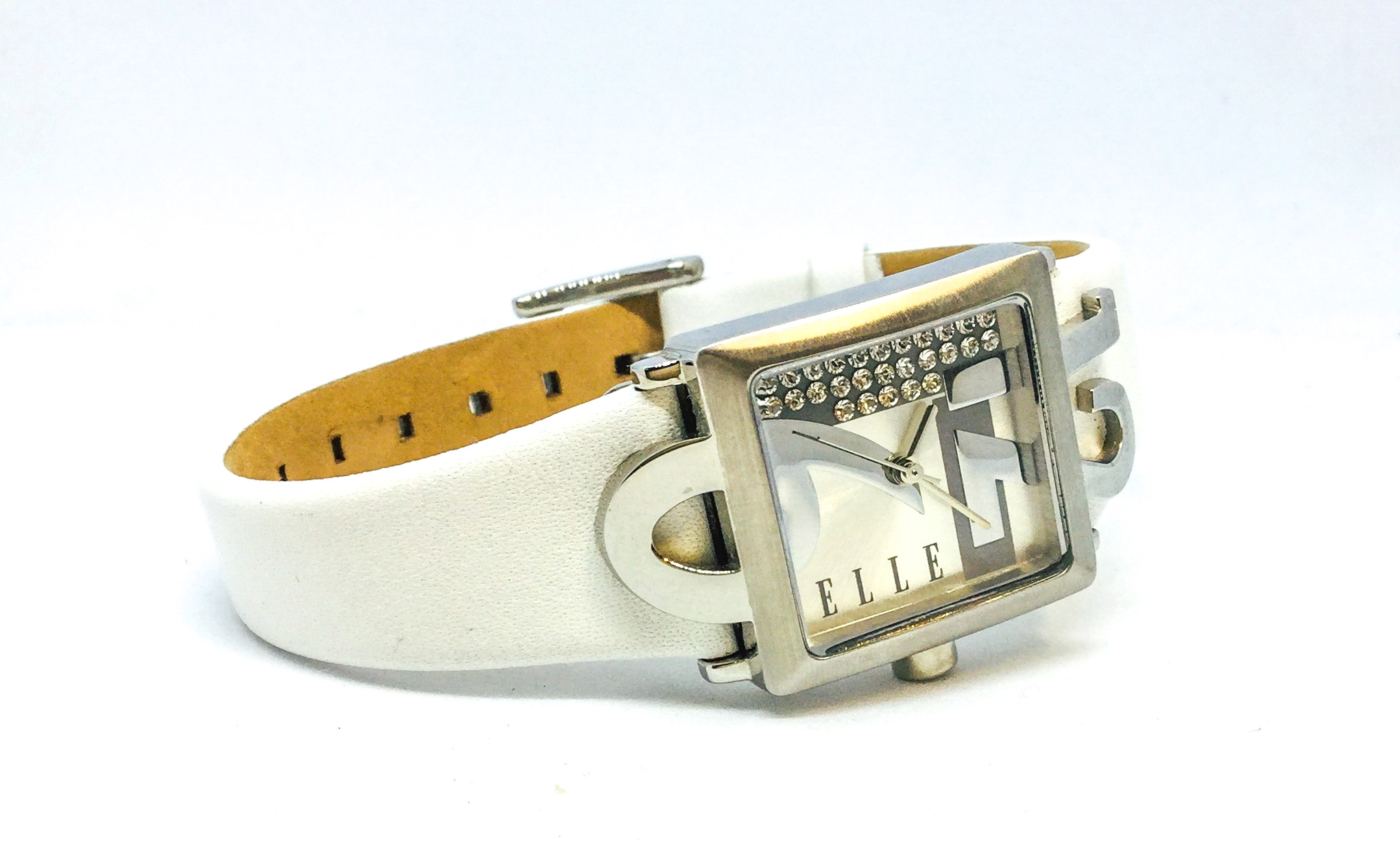 Montre femme, stainless, bracelet cuir - W20136S02N - ELLE