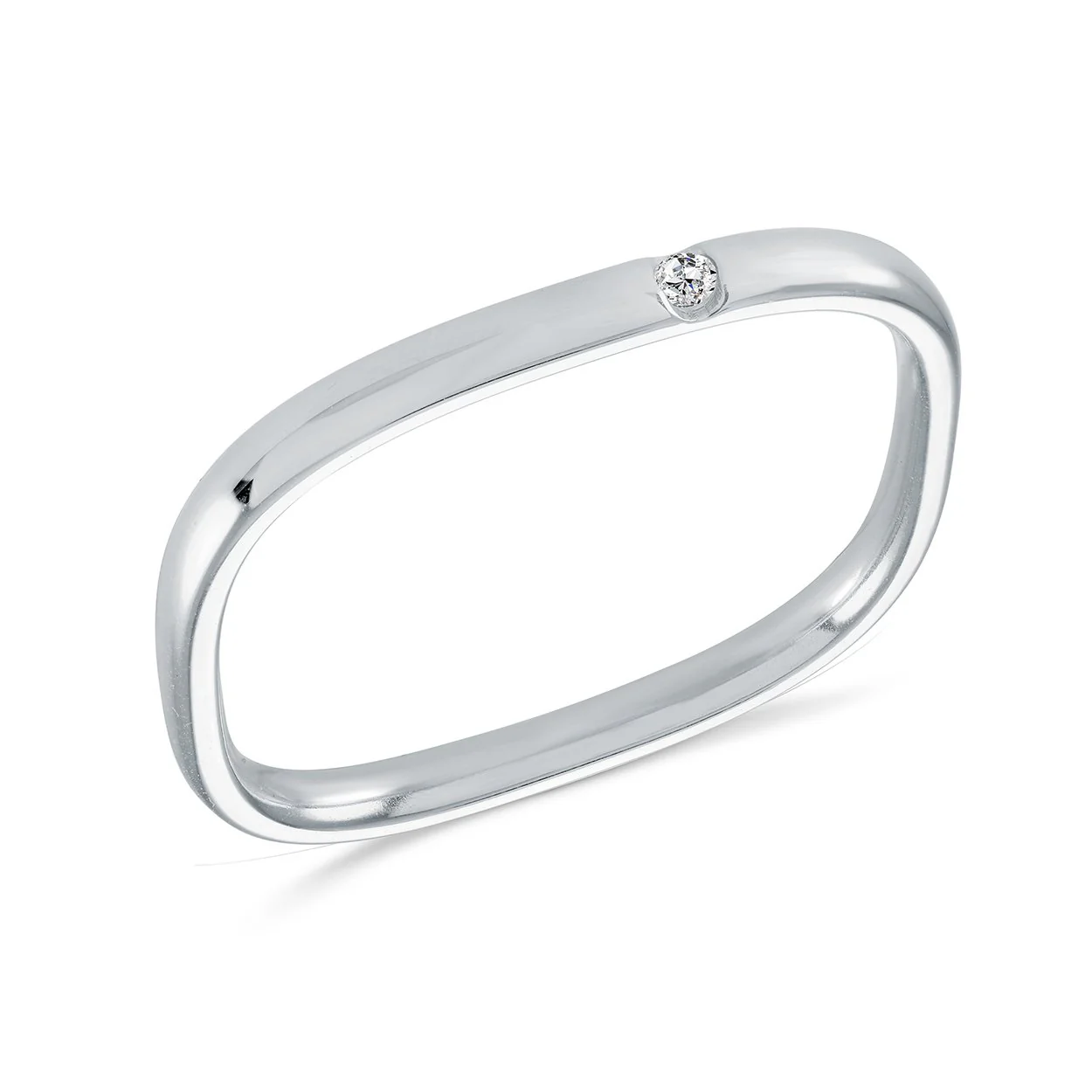 Jonc pour femme en stainless, cubic zirconium - SWR42-7 - Italgem