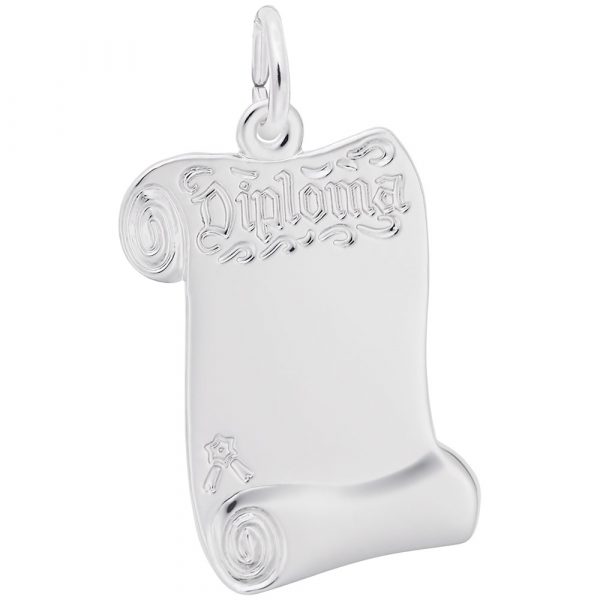 Pendentif en argent 925, diplôme