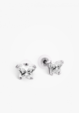 Boucles d'oreilles pour enfant en argent 925, avril