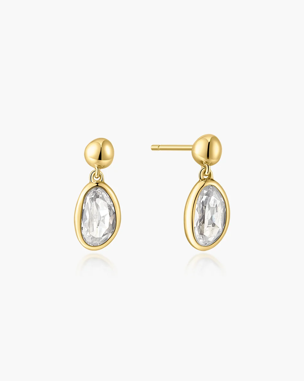 Boucles d'oreilles pour femme en argent 925, cubic zirconium - E076-06G - Ania Haie