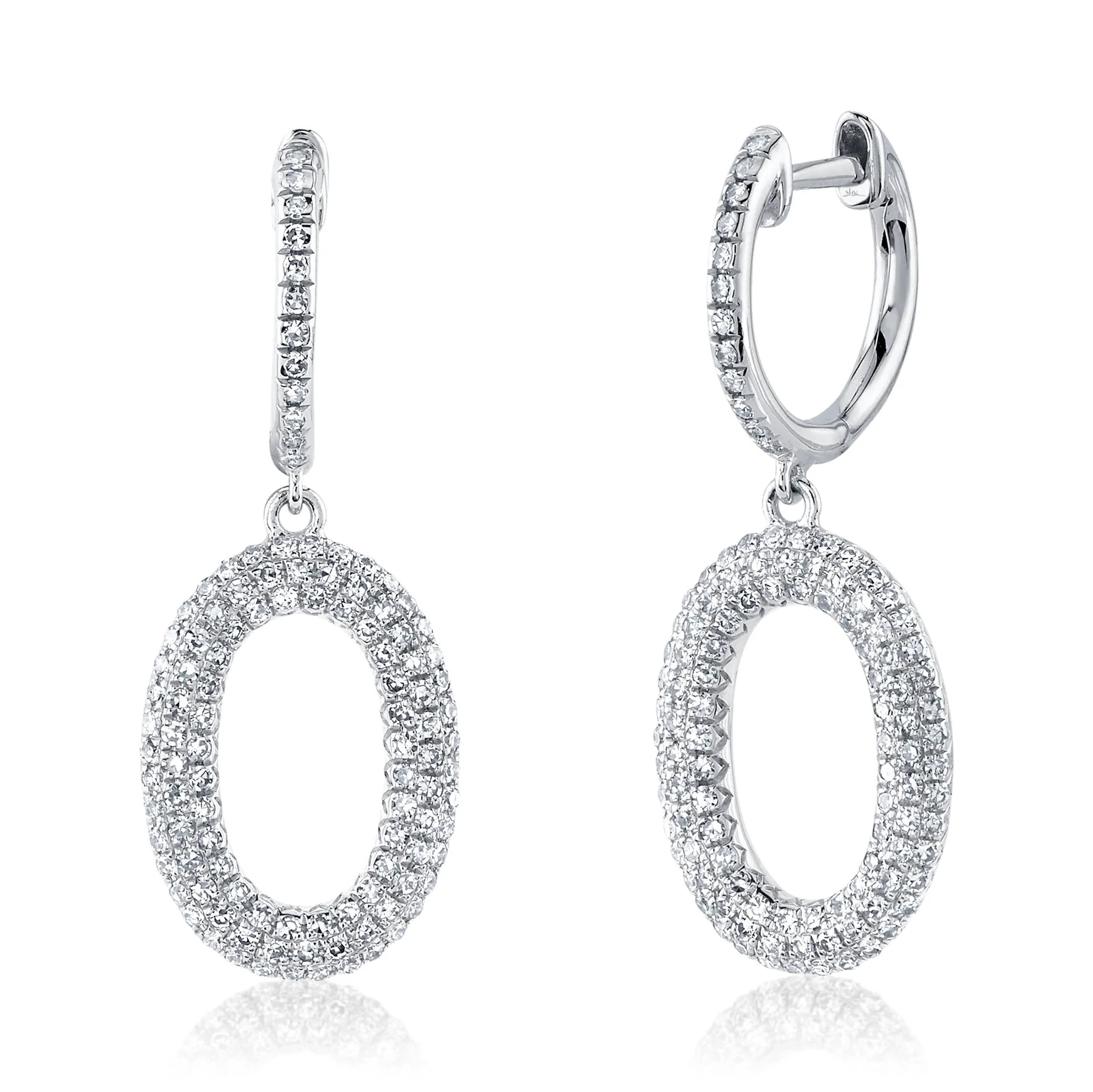 Boucles d'oreilles pour femme en or 14k, 0.49 carat de diamants SI - SC55024583 - Shy Creations