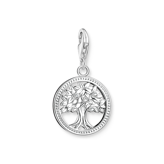 Breloque pour femme en argent 925, cubic zirconium, arbre de vie - 1303-051-14 - Thomas Sabo