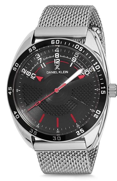 Montre homme, stainless, bracelet mèche