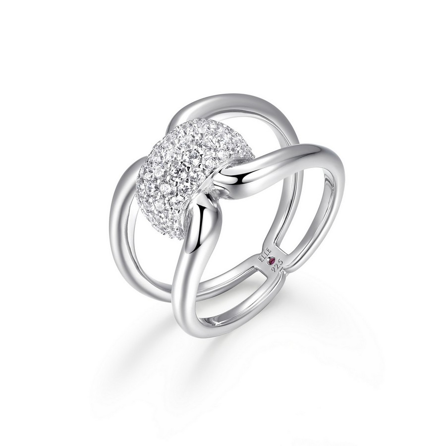 Bague pour femme en argent 925, cubic zirconium - R4LAK000AC - ELLE