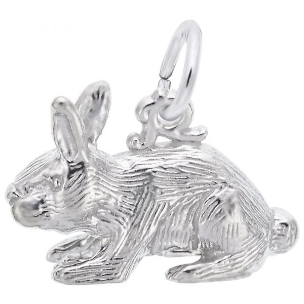Pendentif en argent 925, lapin