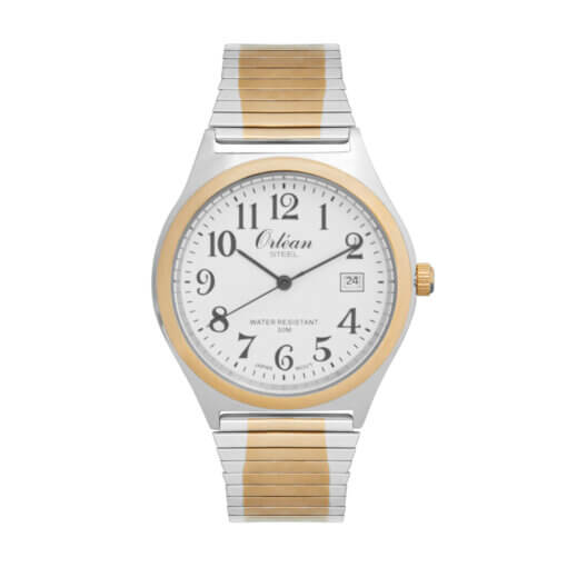 Montre pour homme en stainless, bracelet élastique, 3 ATM - ME3492 - Orléan