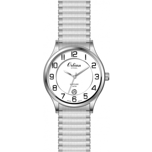 Montre stainless, bracelet stainless, verre saphir, 3ATM