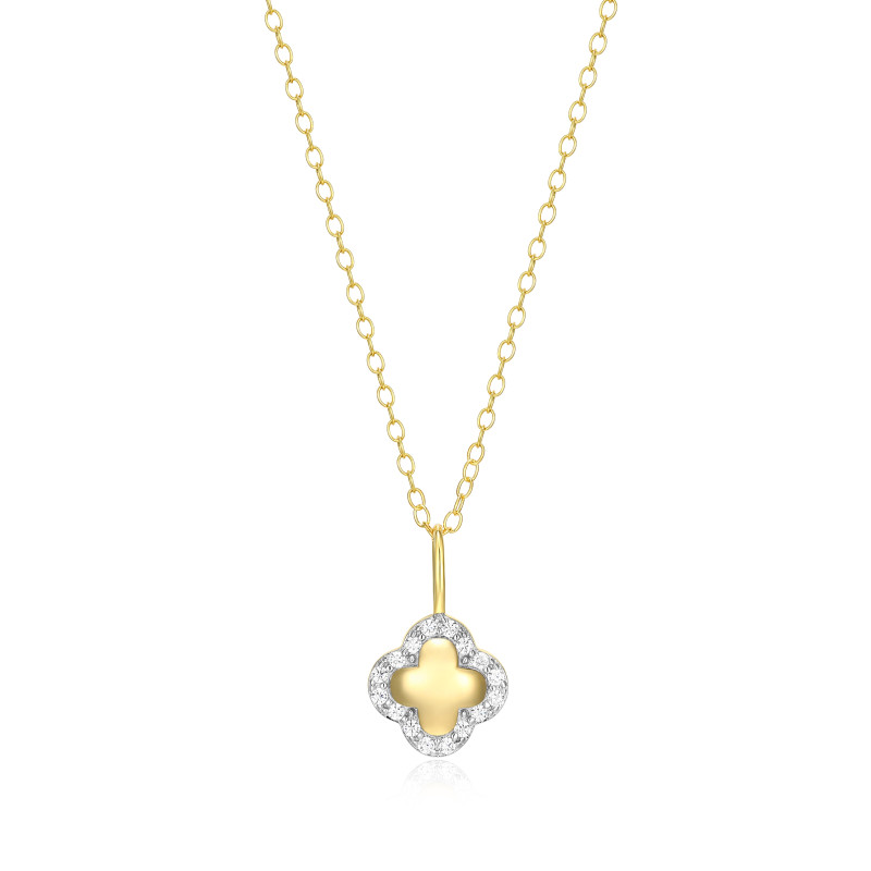 Pendentif pour femme en argent 925, 0.096 carat de diamants laboratoires - S3AWP2KH71 - M by Monte Luna