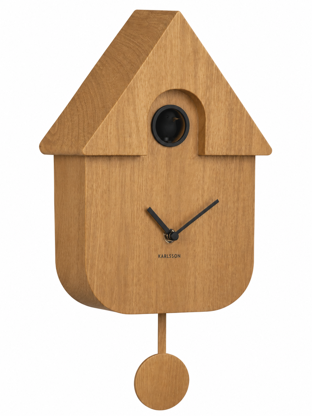Horloge Cuckoo en métal et ABS, 40 x 9 x 23 cm - CUCKOODARKWOODPRINT - Cuckoo