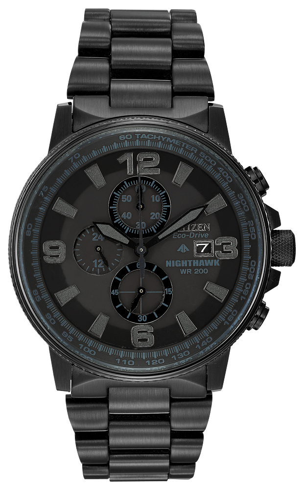 Montre pour homme en stainless, Eco0Drive, Nighthawk, 20ATM, chrono - CA0295-58E - Citizen