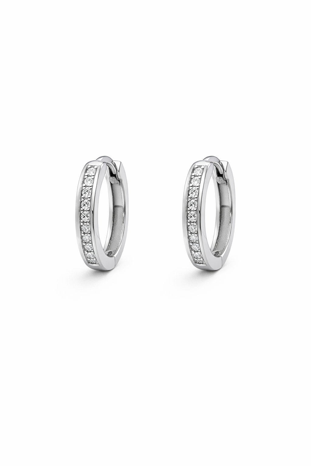 Boucles d'oreilles pour femme en stainless, cubic zirconium - BO-NATH062-16-W - Nathalie Belanger