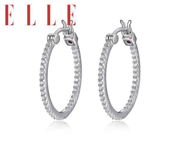 Boucles d'oreilles pour femme en argent 925, cubic zirconium