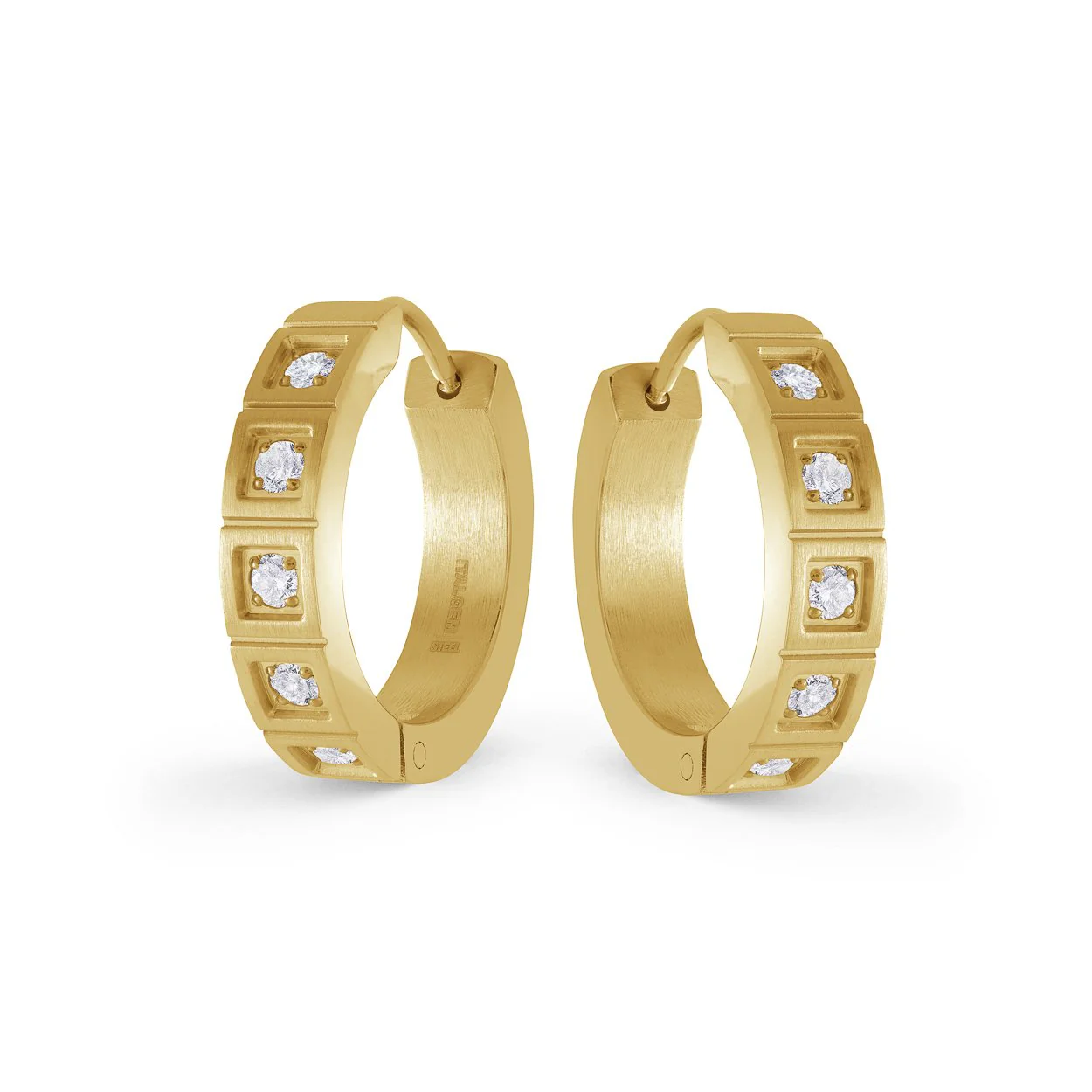 Boucles d'oreilles pour femme en stainless, cubic zirconium - SEA338 - Italgem