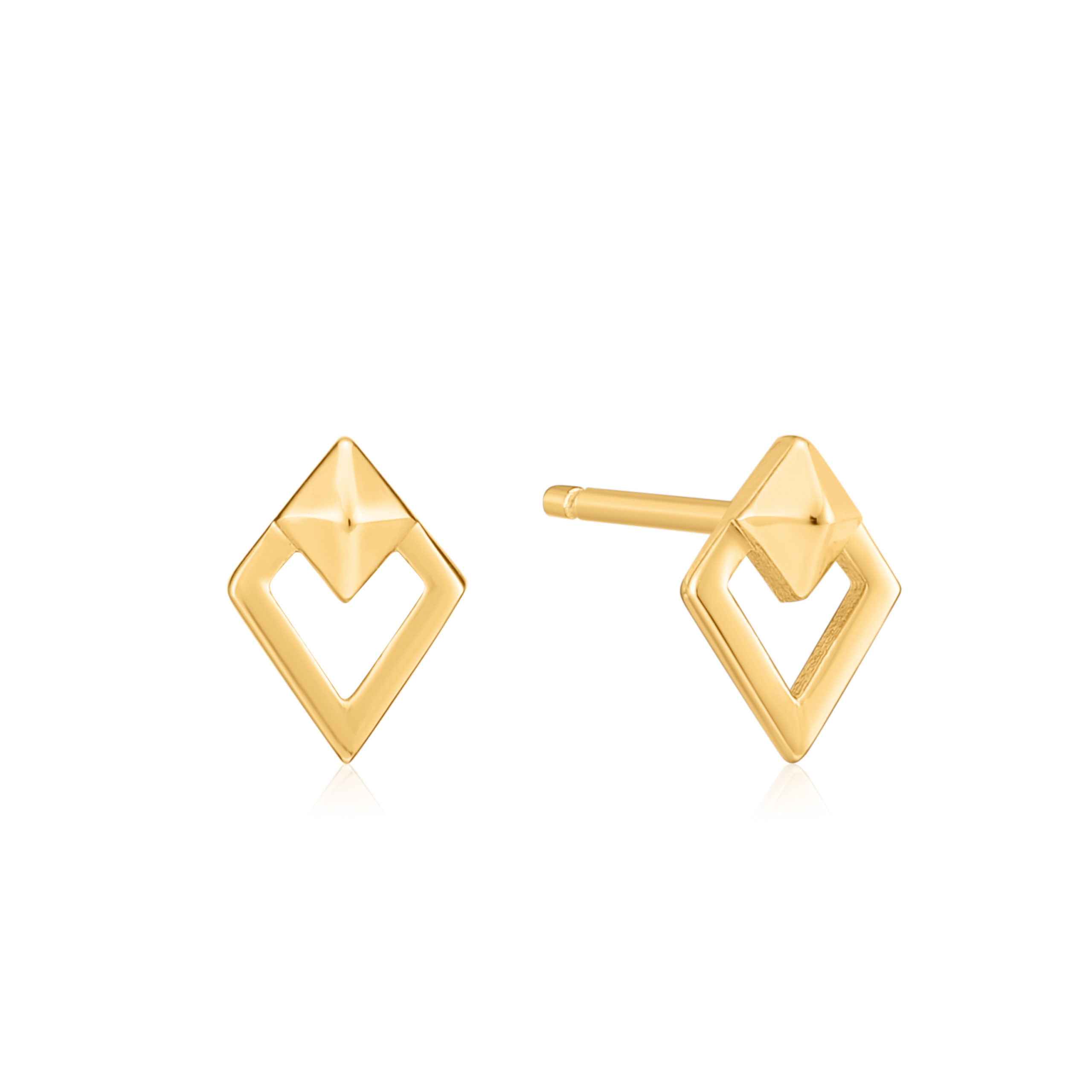Boucles d'oreille argent 925, losange