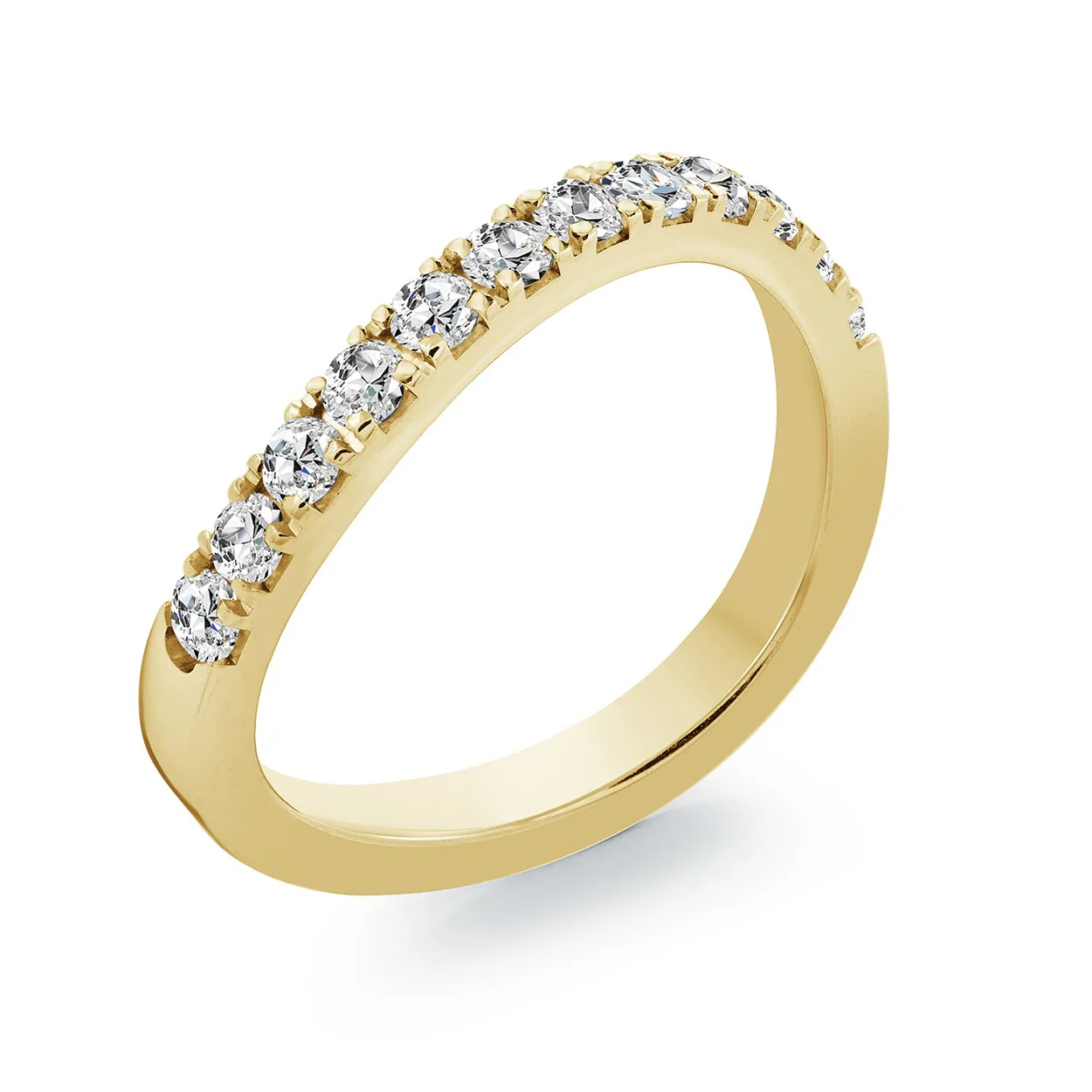 Jonc semi-éternité pour femme en stainless, cubic zirconium - SWR27-7 - Italgem