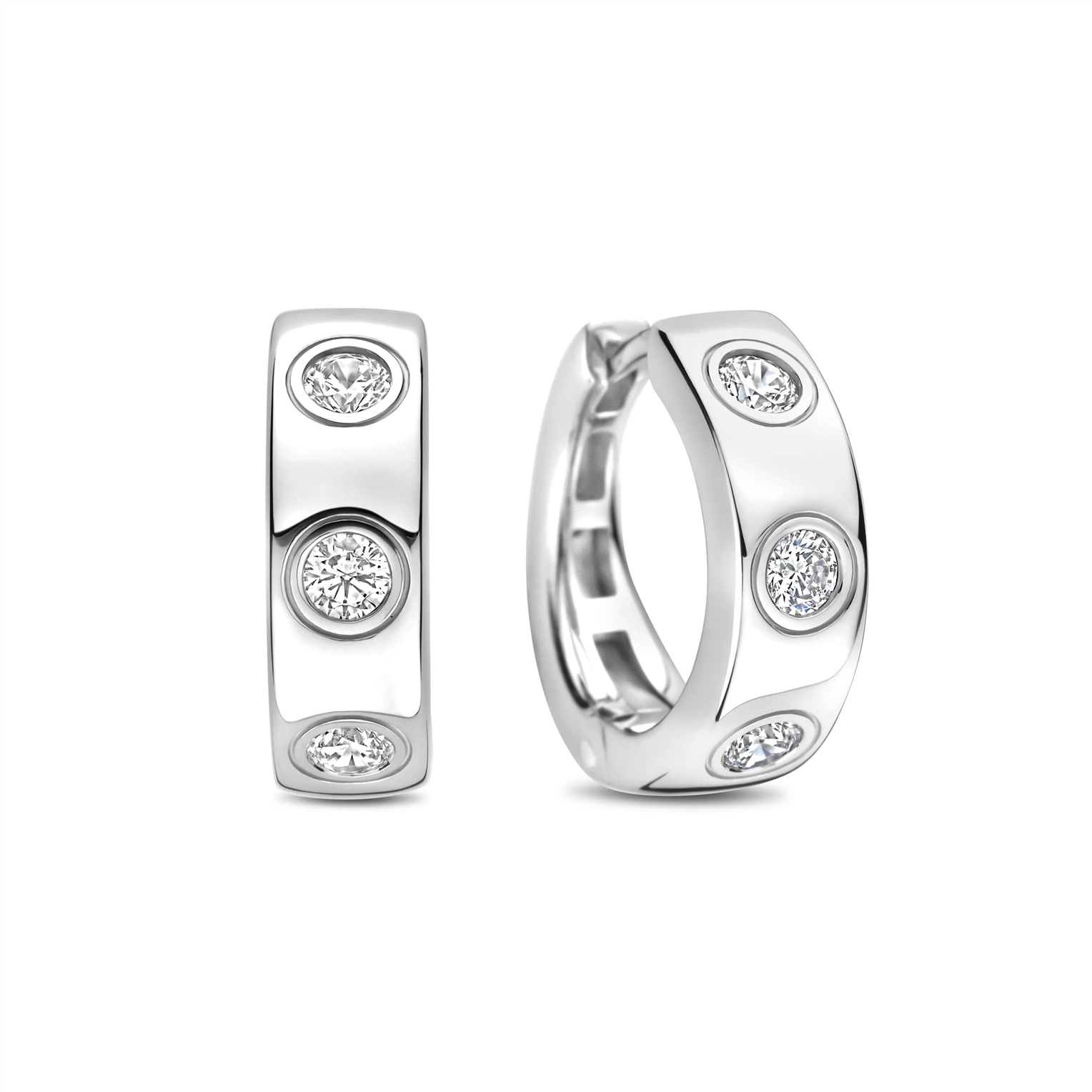 Boucles d'oreilles pour femme en argent 925, cubic zirconium - 78046ZI - Ti Sento Milano