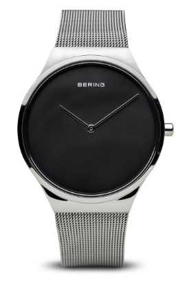 Montre homme, stainless, bracelet mèche, verre saphir, 3ATM