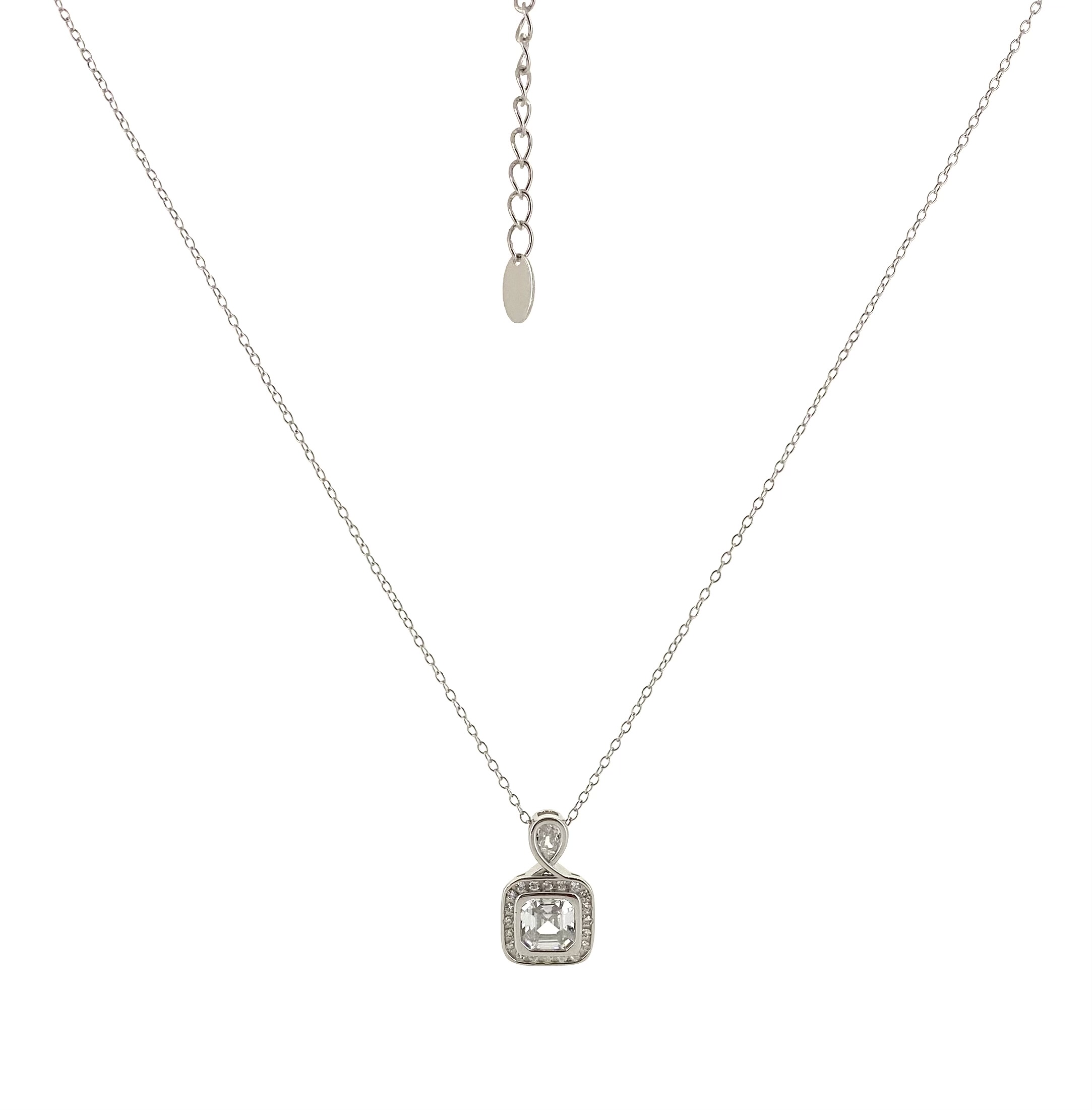 Pendentif pour femme en argent 925, cubic zirconium - P25457 - Danny's silver