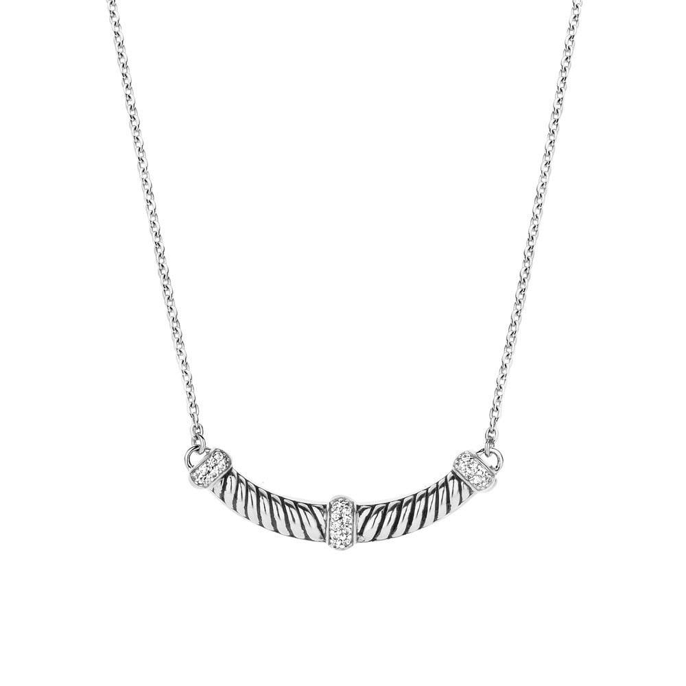 Pendantif pour femme en argent 925, zircons