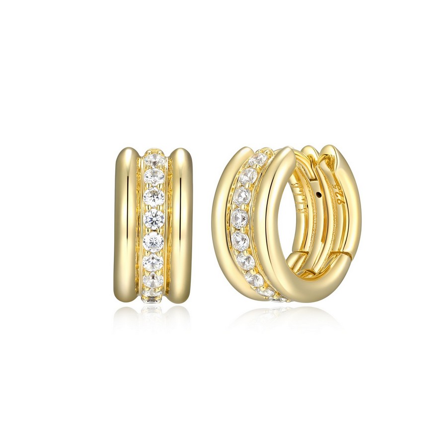 Boucles d'oreilles pour femme en argent 925, cubic zirconium - 32LCT5009S - ELLE