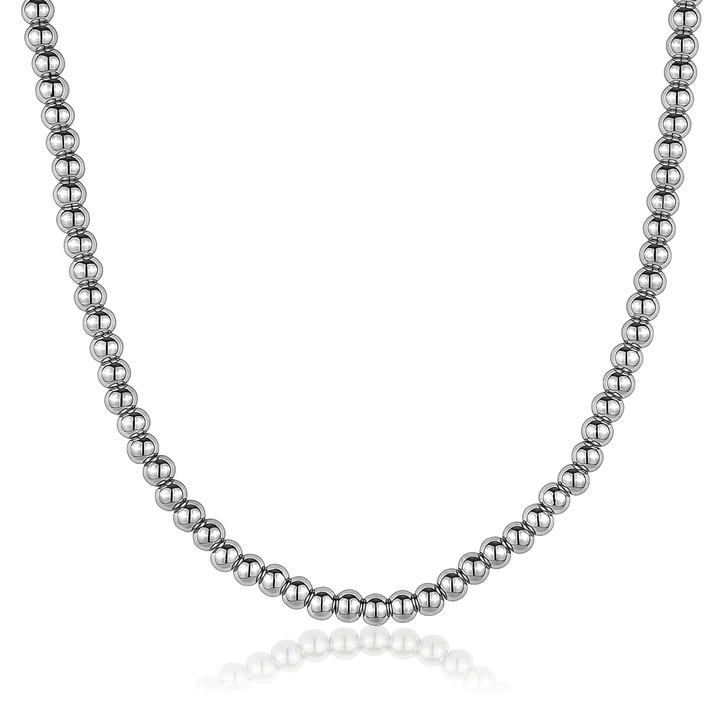 Chaine pour femme en stainless, boules - SN42 - Italgem