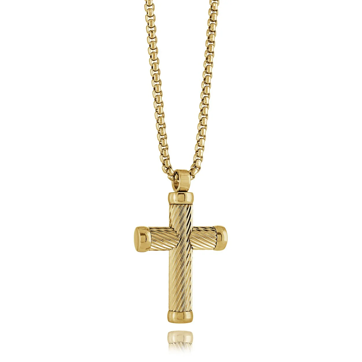 Pendentif pour homme en stainless, croix - SC238-GO - Italgem