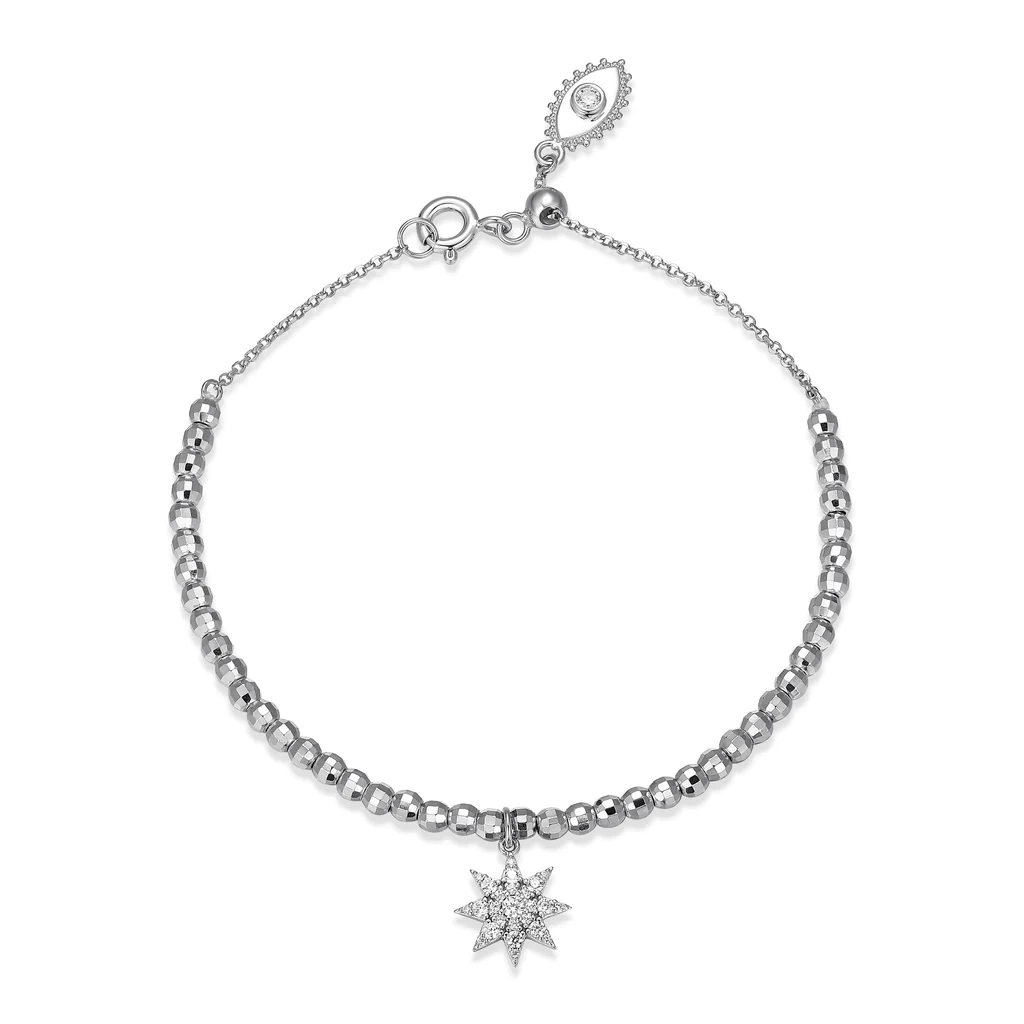 Bracelet pour femme en argent 925, cubic zirconium