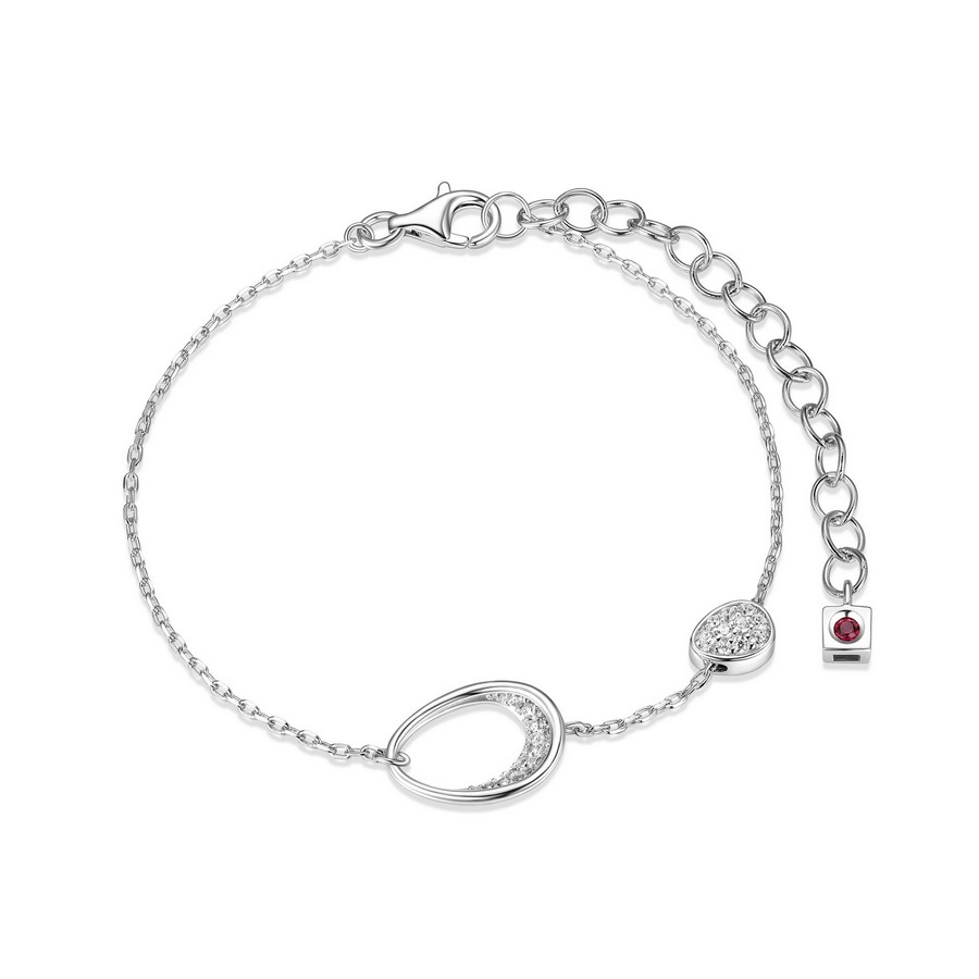 Bracelet pour femme en argent 925, cubic zirconium