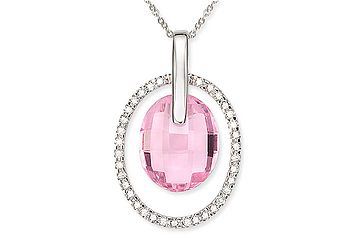 Pendentif pour femme en or 14k, 0.23 carat de diamants, 2 quartz pour 7.1 carat - PDGKW16830PQX - Delmar