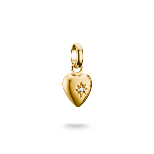 Breloque pour femme en argent 925, cubic zirconium, coeur - CC1234-414-14 - Thomas Sabo