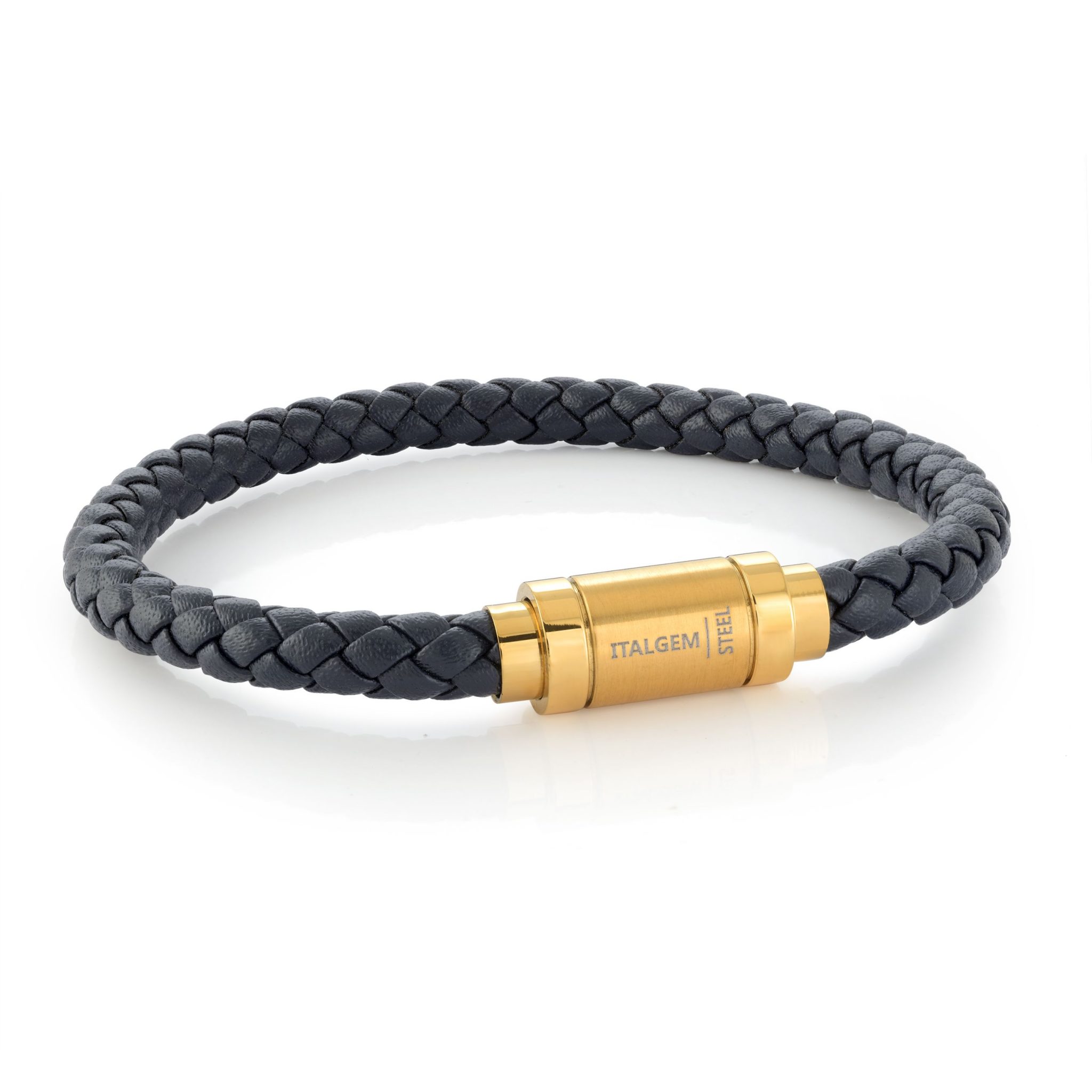 Bracelet de cuir et stainless