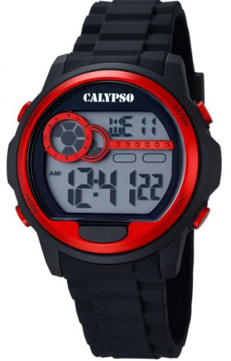 Montre pour homme en stainless, bracelet de silicone, 10ATM - K5667/2 - Calypso